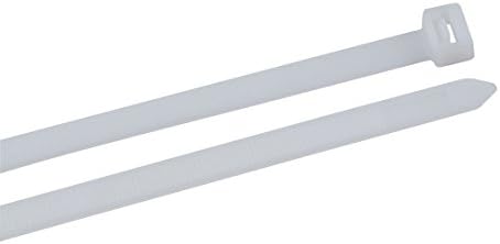 Gardner Bender 45-536 Heavy-Duty DoubleLock Cable Tie, 36 Inch., 120 lbs. Tensile Strength, Wire / Cord Management Industrial and Household Use, Nylon Zip Tie, 10 Pk., UV Resistant Natural