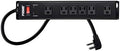Monoprice Metal Surge Protector - 6 Outlet Power Strip, 1150 Joules 15 Amp, 125 Volt, 1875 Watt, 15 Feet, Black
