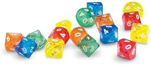 Learning Resources 10-Sided Dice In Dice, Set of 72