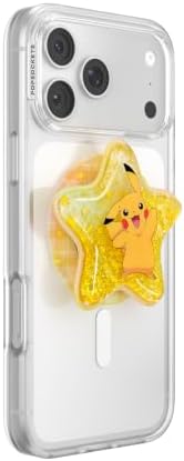 PopSockets Phone Grip for MagSafe, Magnetic Holder- Star Pikachu