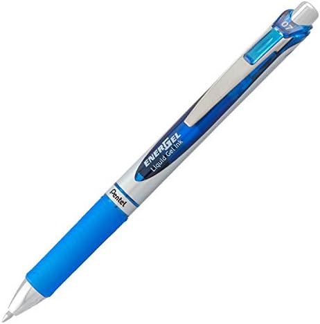 Pentel EnerGel RTX RT Liquid Gel Pen, Med, Metal Tip, (0.7mm), Blue Ink, Box of 12 (BL77PC12C1) (Pack of 3)