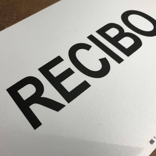 TRADESAFE Receiving Sign, Recibo Spanish Sign - Business Sign, Office Sign, Quick Install Aluminum Safety Sign, Light Reflective, UV-Resistant, Waterproof, 14” X 10” Receiving Signs in Spanish