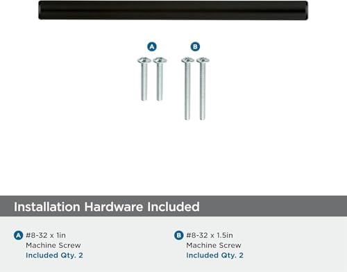 Amerock 3-3/4" Bar Pulls Black Bronze Drawer Pull