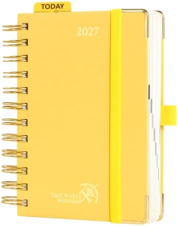 POPRUN 2027 Daily Planner One Page Per Day, 4.25" x 6.25" Small Calendar