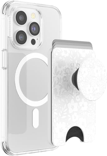 PopSockets Phone Wallet for MagSafe with Grip- Blanc Fresh