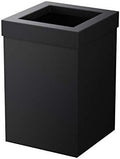 Gatco Small Bathroom Trash Can With Lid, Square 3 Gallon Stainless Steel Wastebasket, Under Sink, Matte Black, For Bathroom, Bedroom, Office (1915)