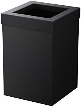 Gatco Small Bathroom Trash Can With Lid, Square 3 Gallon Stainless Steel Wastebasket, Under Sink, Matte Black, For Bathroom, Bedroom, Office (1915)