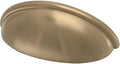Franklin Brass 10 Pack Champagne Bronze Gold Cabinet Handles 3 inch (76mm) Kitchen Cabinet Handles and Drawer Pulls for Cupboards and Dressers | Cup Pull