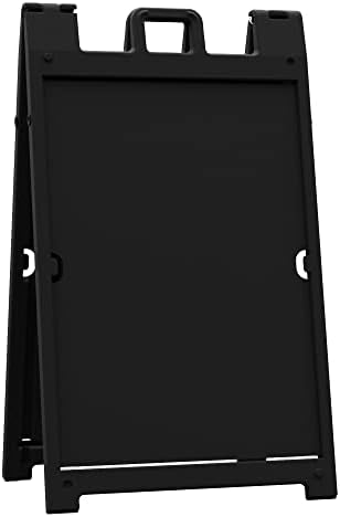 Plasticade Signicade Deluxe A Frame Sidewalk Curb Sign in Black