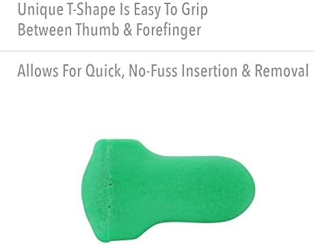 Howard Leight by Honeywell Maximum Lite Low Pressure Disposable Foam Earplugs, 200-Pairs (LPF-1), Green