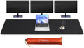 Mydours PU Leather Desk Mat 74.8"x15.7", XXL Large Gaming Mouse Mat, Black