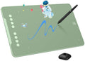 XPPen Deco 01 V3 10x6 Drawing Tablet | 16K Pressure Pen | Battery-Free Stylus | 8 Hotkeys | for OSU Gaming & Teaching | PC/Mac/Android/ChromeOS Compatible | Green