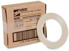 3M Scotch Fine Line Tape 218, Green, 1/8 in x 60 yd, 5.0 mil, 1 Roll