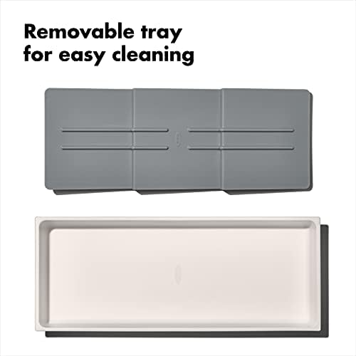 OXO Caddy, Spice Drawer Organizer, White | Good Grips | Compact | Pack of 4
