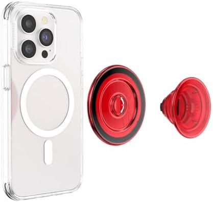 PopSockets Phone Grip for MagSafe, Magnetic Holder- Danger Red