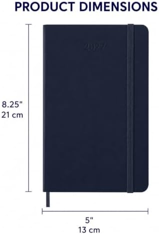 Moleskine 2027 12-Month Weekly Planner, Large, Sapphire Blue, Softcover