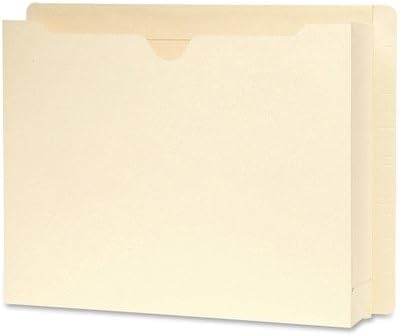 Smead End Tab Expanding File Jacket, Reinforced Straight-Cut Tab, 2" Expansion, Letter Size, Manila, Paper, 25 per Box (76910)