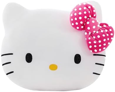 Northwest Hello Kitty Polka Dot Pretty Small Cloud Pillow 12 Inch – Kawaii Plush Stuffed Toy for Kids, Adults, Bedroom & Playroom Decor, Great Gift Idea