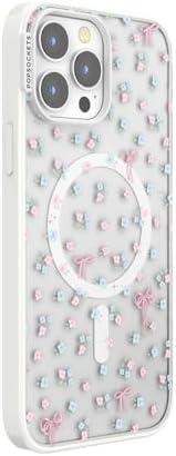 PopSockets iPhone 13 Pro Max Phone Case with MagSafe, Wireless Charging Compatible, Bow - Bows & Blooms