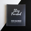 RE-FOCUS THE CREATIVE OFFICE 2026 Calendar Planner 13 month with To-Do Lists for Tasks, Notes or Appointments. Sturdy Planner for At-A-Glance View of Daily Schedule & Weekly Agenda