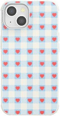 PopSockets iPhone 14 Phone Case with MagSafe- Berry Gingham