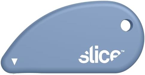 Slice Micro Safety Cutter | Safe Ceramic Box Cutter Lasting 11x Longer than Metal | Keychain Box Opener | Combo Pack | Sky + Lavender