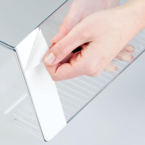 iDesign Adhesive Organizer Bin, Set of 2, Clear