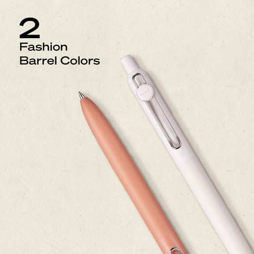 uniball™ Zento Gel Pens, Black Ink, 0.7mm Medium Point, 2 Count