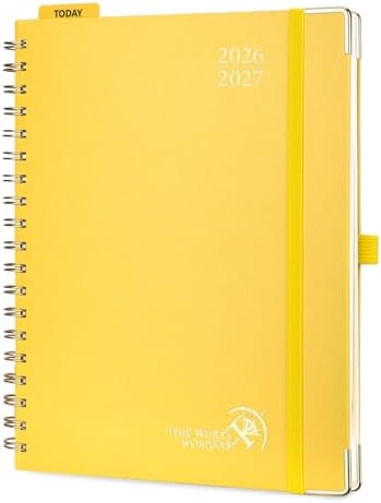 POPRUN 2026-2027 Weekly Planner 10" x 8"Weekly and Monthly Planner Calendar