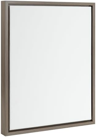 Kate and Laurel Sylvie Blank Framed Canvas Wall Art; 16x20 Gray; Modern Empty Canvas for Paint-Your-Own Art; Ready to Paint Premium Canvas Already Framed