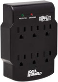 Tripp Lite 6 Outlet Surge Protector Power Strip, Direct Plug in, Black, Lifetime Limited Warranty & $10,000 Insurance (SK6-0B)