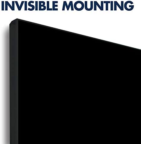 Quartet Dry Erase Board, 85" x 48" Glass Magnetic Whiteboard, Wide Format Horizontal Board, InvisaMount, Black (G8548IMB)