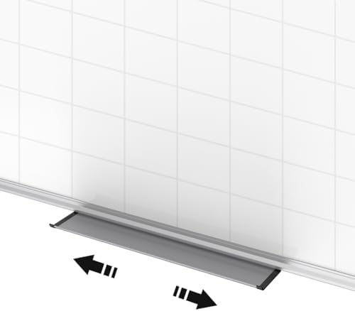 XBoard Magnetic Dry Erase Board with Grid Lines 48 x 36 Inches