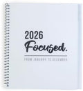 RE-FOCUS THE CREATIVE OFFICE 2026 Calendar Planner 13 month with To-Do Lists for Tasks, Notes or Appointments. Sturdy Planner for At-A-Glance View of Daily Schedule & Weekly Agenda