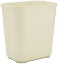 Rubbermaid Commercial Products Fire Resistant Wastebasket 7GAL/28 QT Beige for Hospitals/Schools/Hotels/Offices