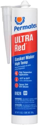 Permatex 81624 Ultra Red High Temperature Gasket Maker, 13 oz
