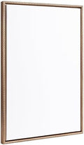 Kate and Laurel Sylvie Beaded Blank Vintage Framed Canvas Wall Art, 23x33 Gold, Modern Empty Canvas for Paint-Your-Own Art, Premium Canvas Already Framed