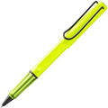 Lamy safari neonyellow - Rollerball Pen with ergonomic grip & line width M - for pleasant long writing - made of robust ASA plastic - including rollerball refill M 63 in black