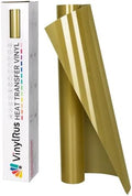 VinylRus Heat Transfer Vinyl, Gold, 12" x 8ft