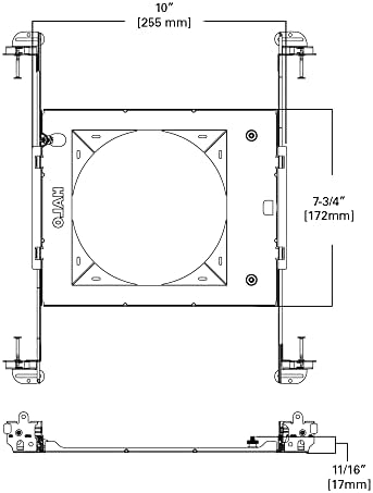 HALO HL6RSMF Mounting Frame, Silver, 6PK