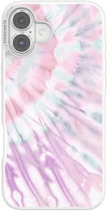 PopSockets iPhone 16 Plus Phone Case with MagSafe- Coastal Dye Purple | Magnetic, Wireless Charging, Camera & Drop Protection, Purple, Aura, Rainbow, Colorful
