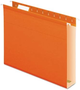 Pendaflex 04152X2 ORA Extra Capacity Reinforced Hanging Folders Orange, 2"