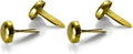 Officemate Round Head Brass Plated Fasteners, 0.5 Inch Shank, 100/Box (99802) (Pack of 2)