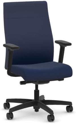 HON Ignition 2.0 Ergonomic Office Chair, Lumbar Support, Desk Chair, Indigo