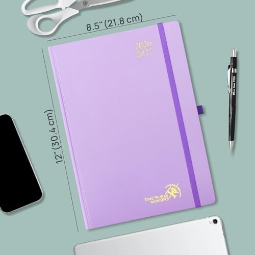 POPRUN 2026-2027 Daily Planner One Page Per Day, 8.5" x 12", Day Planner