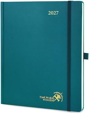 POPRUN 2027 Planner Weekly and Monthly, 8.5" x 10.5", Daily Calendar Book