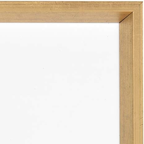 Kate and Laurel Calter Framed Magnetic Dry Erase Board, Gold 16.5 x 25.5
