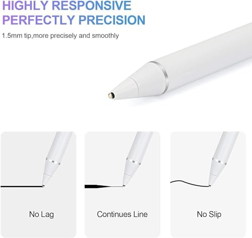 Active Stylus Pen Digital Capacitive Compatible with OnePlus Pad 1/2/3, Pad 1/2 Pro, Touch Rechargeable Palm Rejection