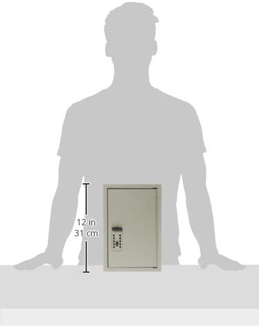 Kidde 001795 Combination TouchPoint Entry Key Locker, Clay, 30 & Avery Metal Rim Key Tags, 1.25" Diameter Tag, Metal Split Ring, White, 50 Tags (11025)