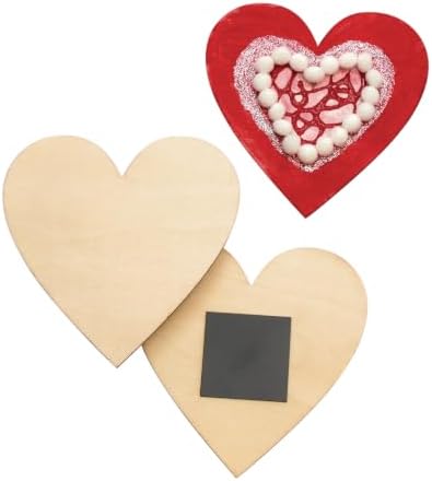 Colorations Decorate Your Own Wood Magnetic Hearts | Ages 4+, PreK+, Personalize & Create Unique Designs, Kids Craft